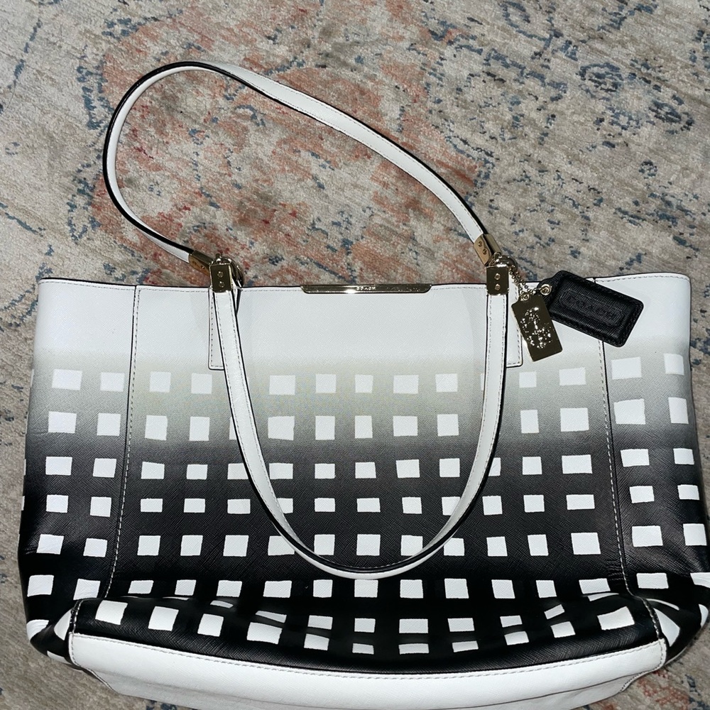 Coach checkered purse - Picture 2 of 2
